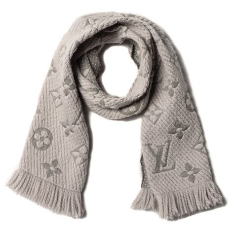 louis vuitton logomania scarf grey|louis vuitton logomania scarf beige.